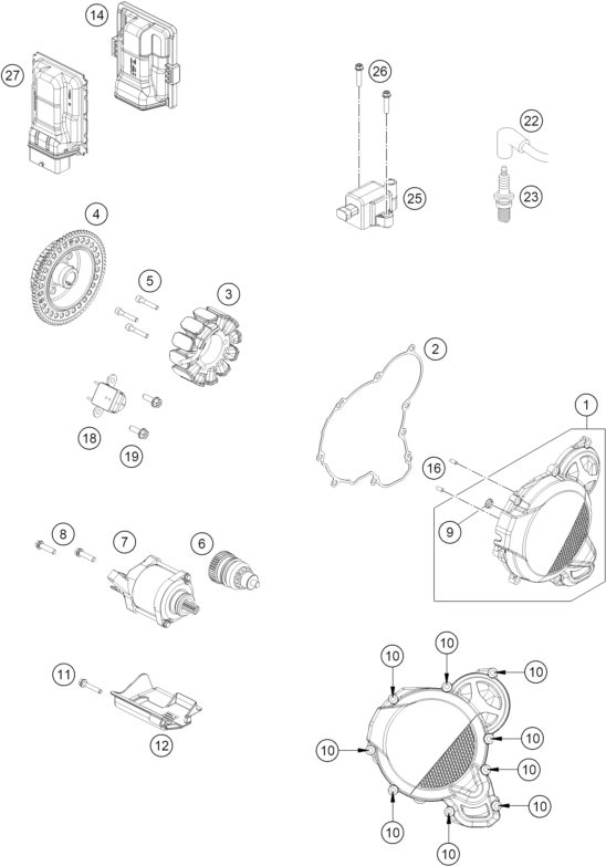 Náhled schématu IGNITION SYSTEM