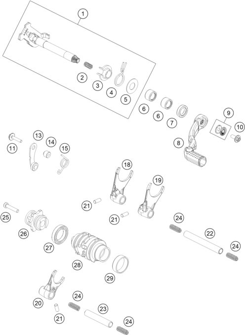 Náhled schématu SHIFTING MECHANISM