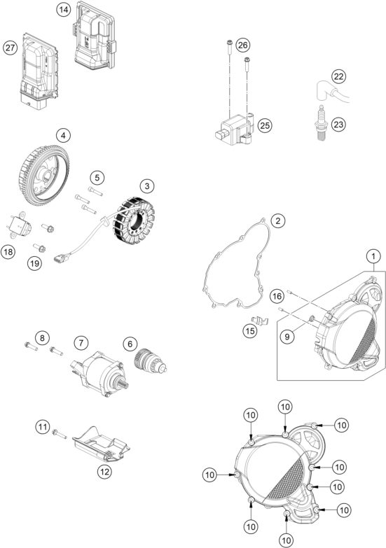 Náhled schématu IGNITION SYSTEM