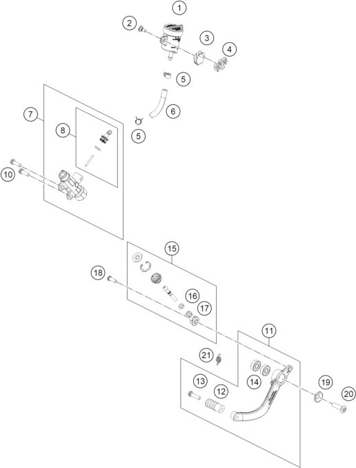 Náhled schématu REAR BRAKE CONTROL