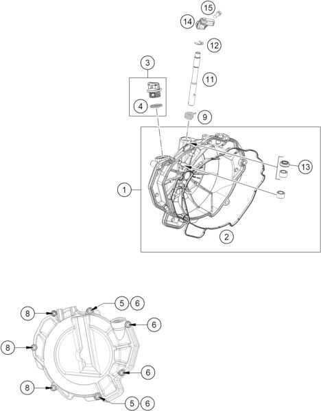 Náhled schématu CLUTCH COVER