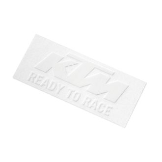 Logo Sticker White/Orange