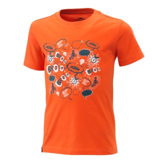 Kids Radical Tee Orange 12-14r