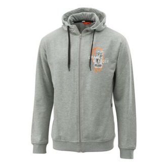Orange Fluids Zip Hoodie L