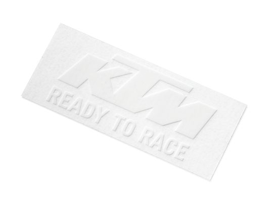 Foto - Logo Sticker White/Orange